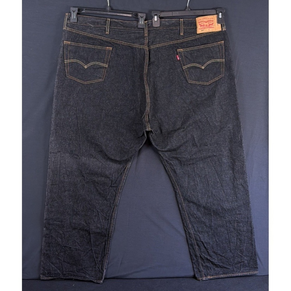 Levi's Men's 501 Jeans 56x30 Big and Tall Button Fly Classic Dark Wash